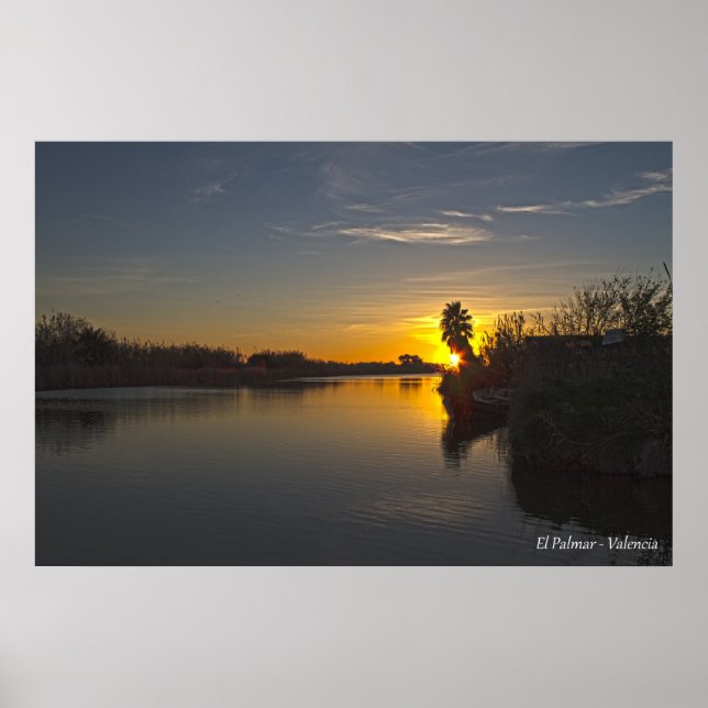 El Palmar Valencia España Albufera Poster (Framsidan)