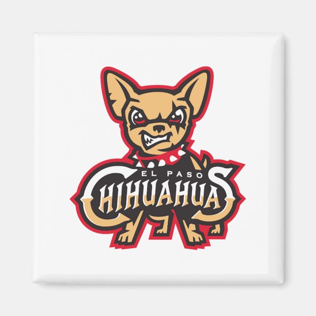 El Pas0 Chihuahuas Baseboll T Shirt  Magnet (Framsidan)