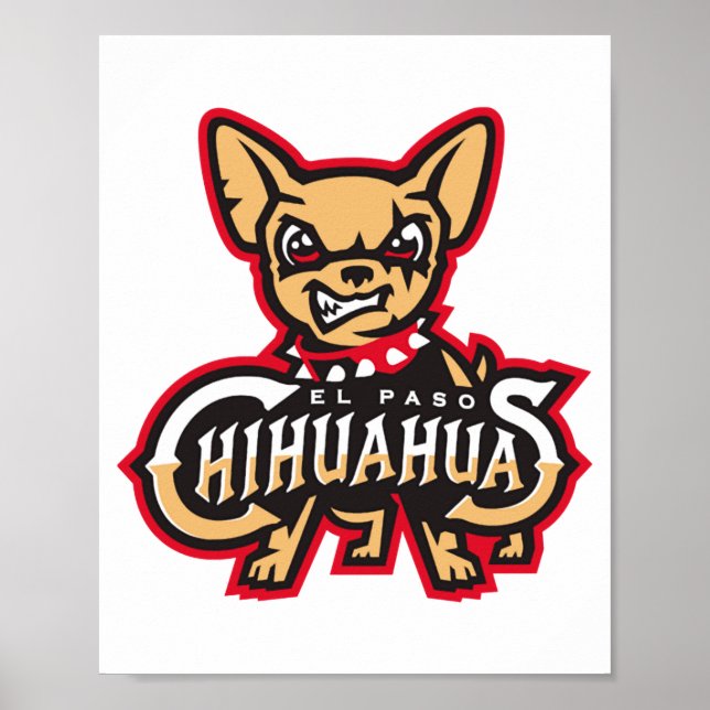 El Pas0 Chihuahuas Baseboll T Shirt  Poster (Framsidan)