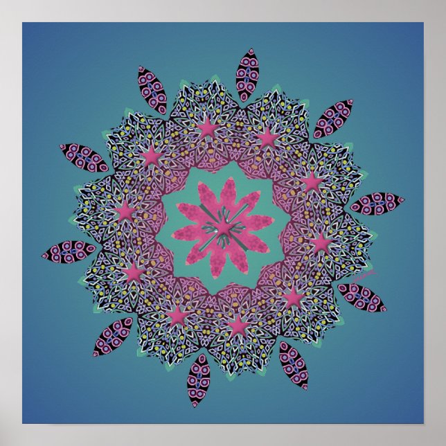 El Paseo Dusk Print Poster (Framsidan)