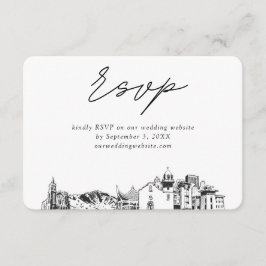 El Paso Bröllop minimalistisk OSA i Sketch Tilläggskort