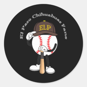 El Paso Chihuahuas_sd_milb_001 Runt Klistermärke