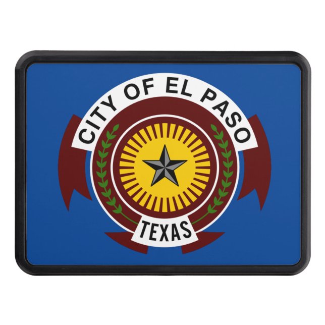 El Paso City flagga Dragkroksskydd (Framsidan)