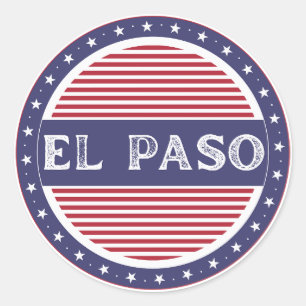 El Paso City Pride Emblem – Amerikansk identitet Runt Klistermärke