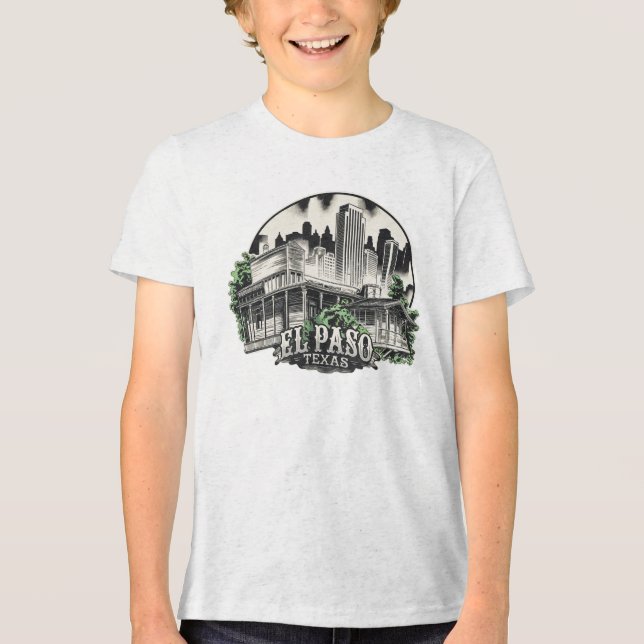 El Paso City Texas USA T Shirt (Framsida)