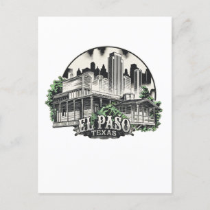 El Paso City Texas USA Vykort
