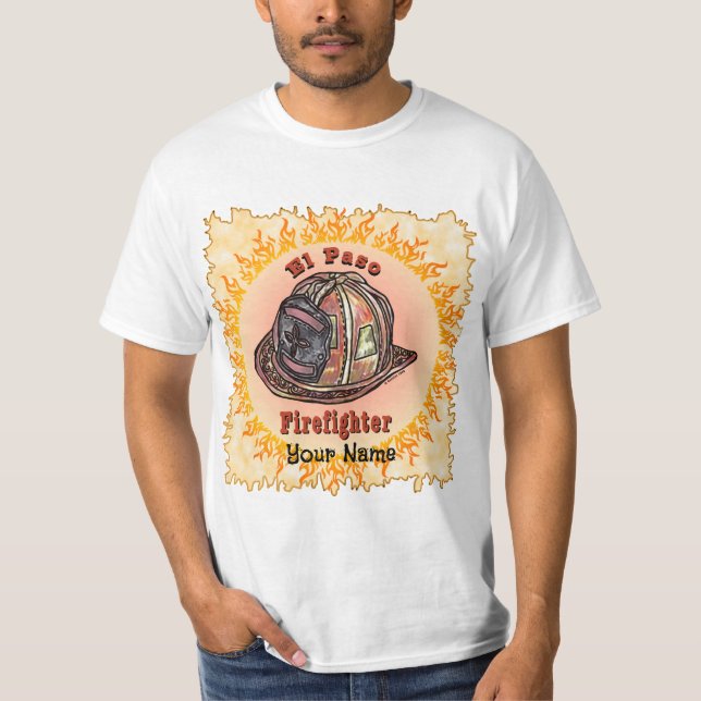 El Paso Firefighter t-shirt (Framsida)