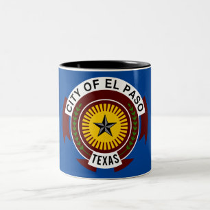 El Paso flagga Två-Tonad Mugg