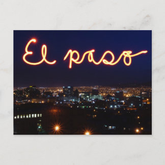 El Paso Skyline Postcard Vykort