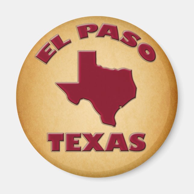 EL PASO, TEXAS MAGNET (Framsidan)