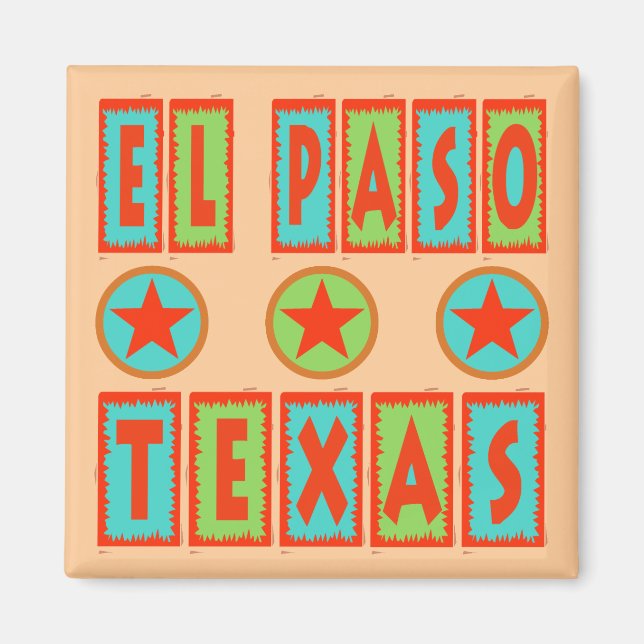 EL PASO, TEXAS MAGNET (Framsidan)