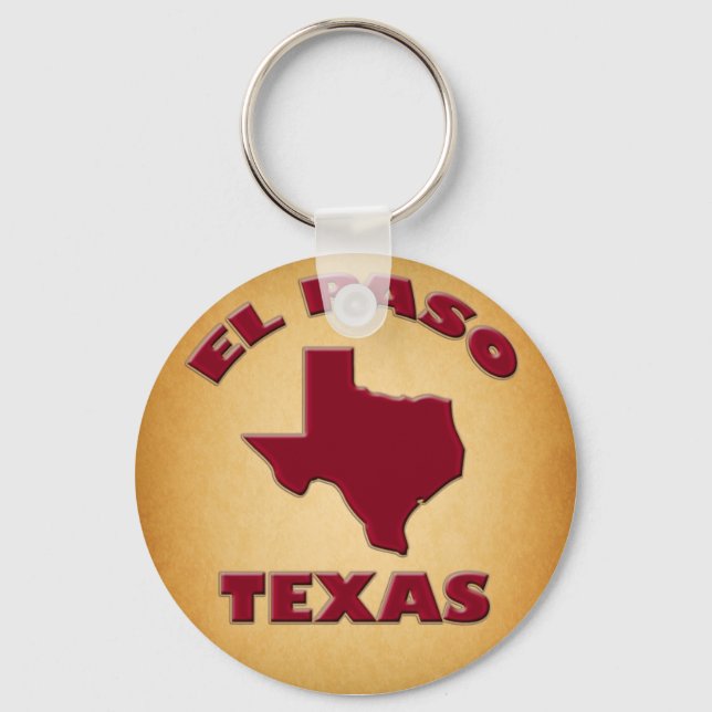 EL PASO, TEXAS NYCKELRING (Framsida)