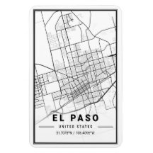El Paso Texas USA City Travel City Karta