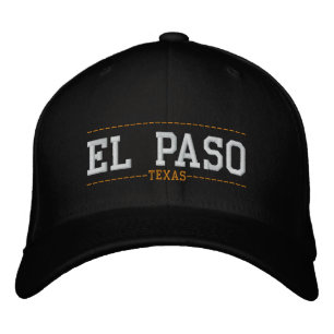 El Paso Texas USA Embroiderade Hats Broderad Keps