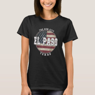 El Paso Texas Vintage American flagga T Shirt