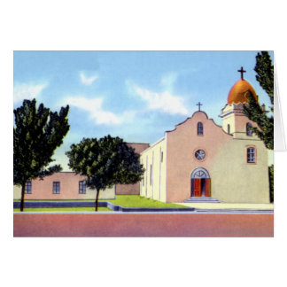 El Paso Texas Ysleta beskickning Hälsningskort