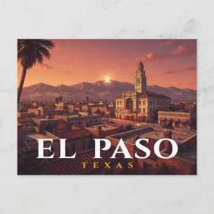 El Paso vykort   Plaza Theatre Downtown souvenir