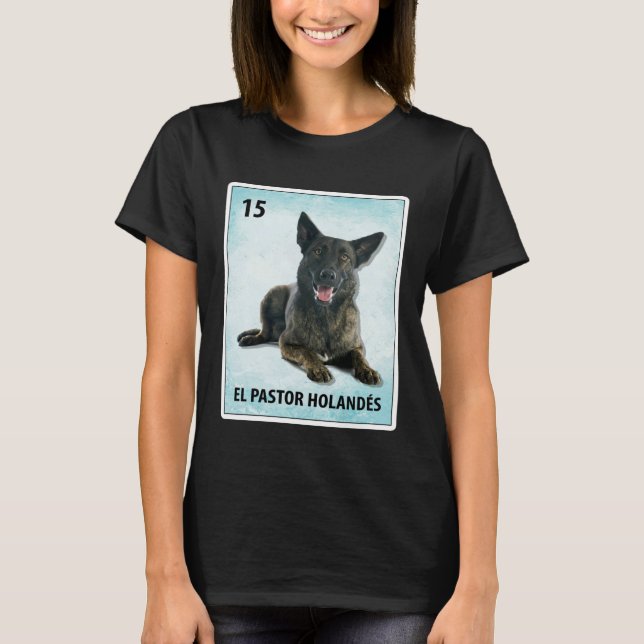 El Pastor Holandes Mexican Dutch Shepherd Cards T Shirt (Framsida)