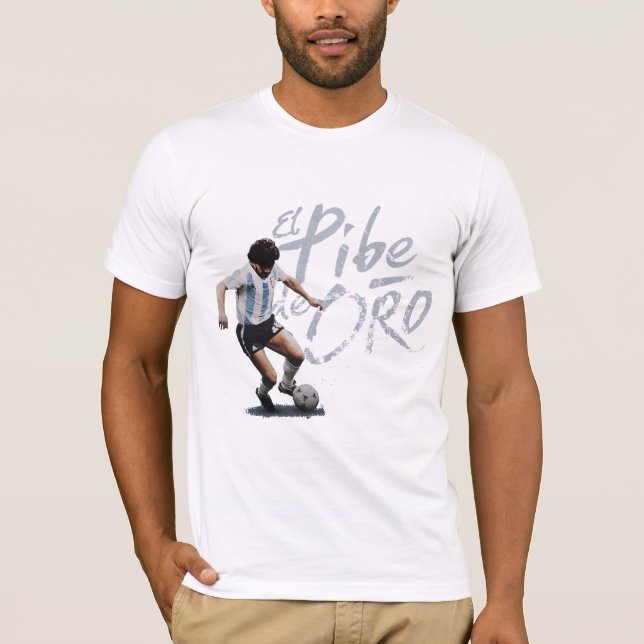 El Pibe de Oro - Maradona T Shirt (Framsida)
