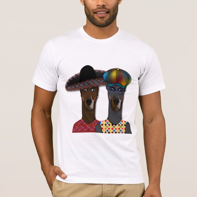 El Pinscher Brothers Gör Margaritas T Shirt (Framsida)