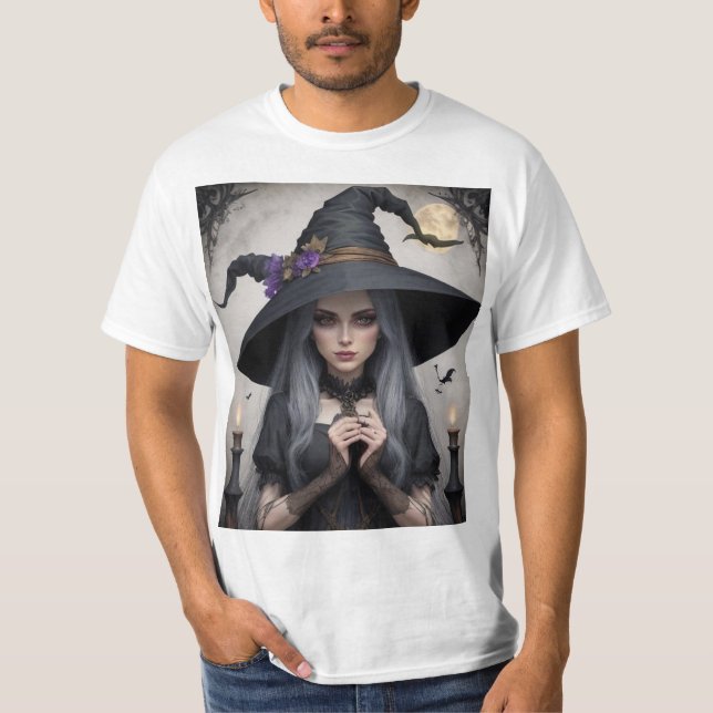 El Poder de la Bruja: Magia y Misterio T Shirt (Framsida)