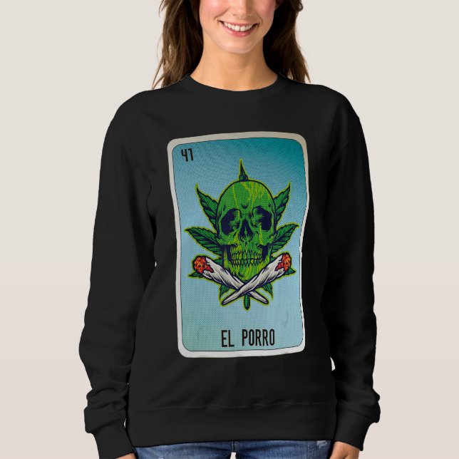 El Porro Mexican Slang Lottery Bingo Cards T Shirt (Framsida)