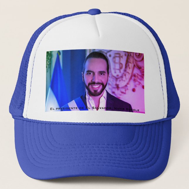 El Preside de El Salvador, Nayib Bukele Keps (Framsida)