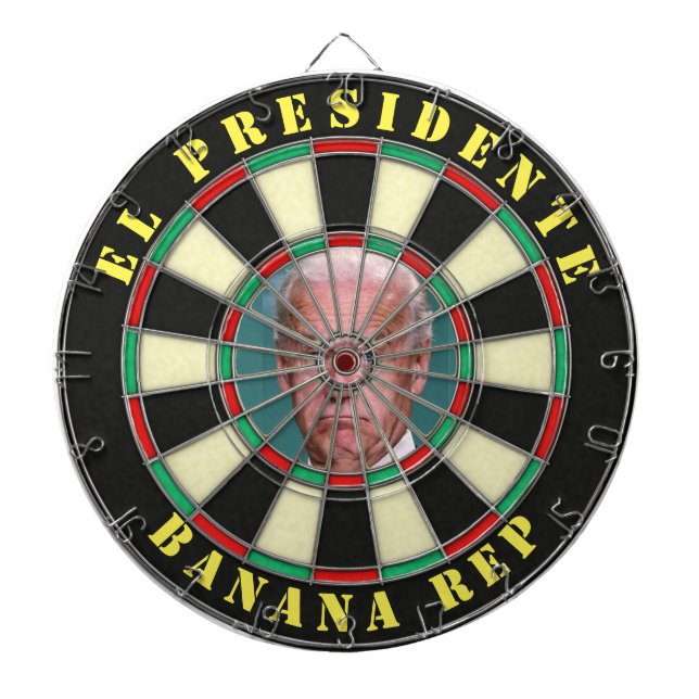  El Presidente Joe Biden Banana Republiken Darttavla (Framsidan)