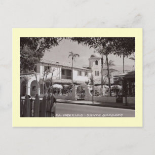 El Presidio, Santa Barbara, Kaliforniens Vintage Vykort