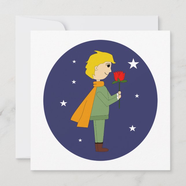 El principito admirando su rosa (Framsida)