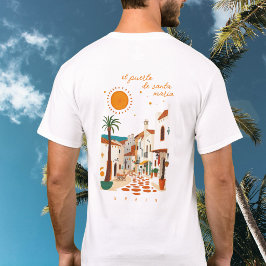El puerto de santa María Spanien vit stad kläder T Shirt