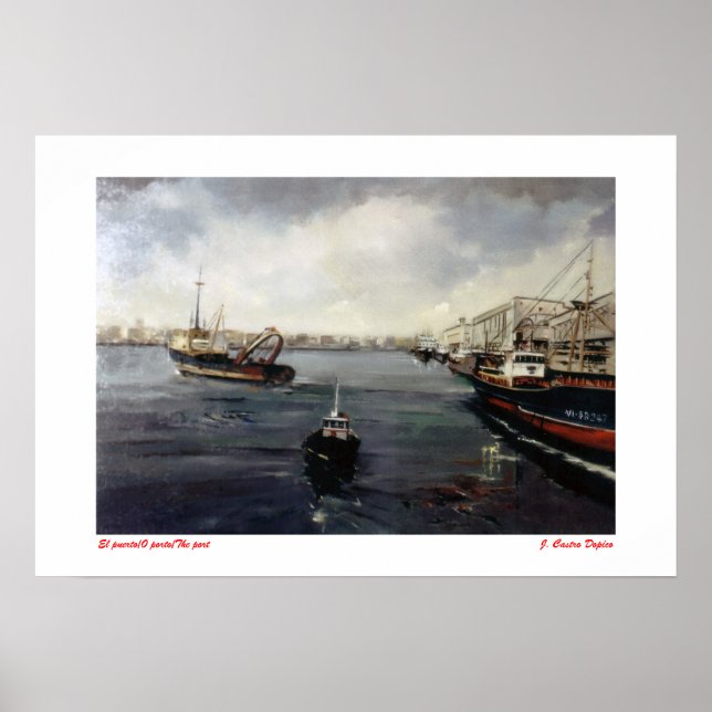 El puerto/O porto/The port Poster (Framsidan)