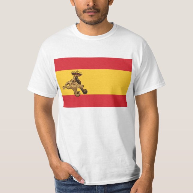 El Pulpo Paul invaderar labanderaen de España! Tee Shirt (Framsida)