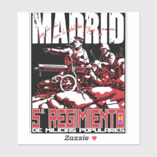 El Quinto Regimiento MADRID T-Shirt Klistermärken