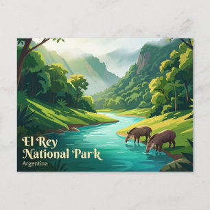 El Rey nationalpark Argentina Vykort