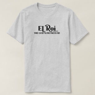 El Roi Gud som ser Genesis 16:13 Bible T-Shir T Shirt