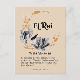 El Roi   Namn av Guds utvecklingsskript Vykort