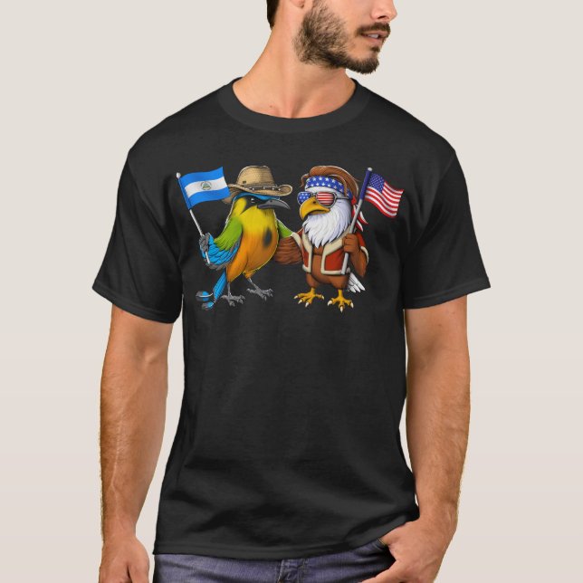El Salvador amerikanskt kulturarv T Shirt (Framsida)
