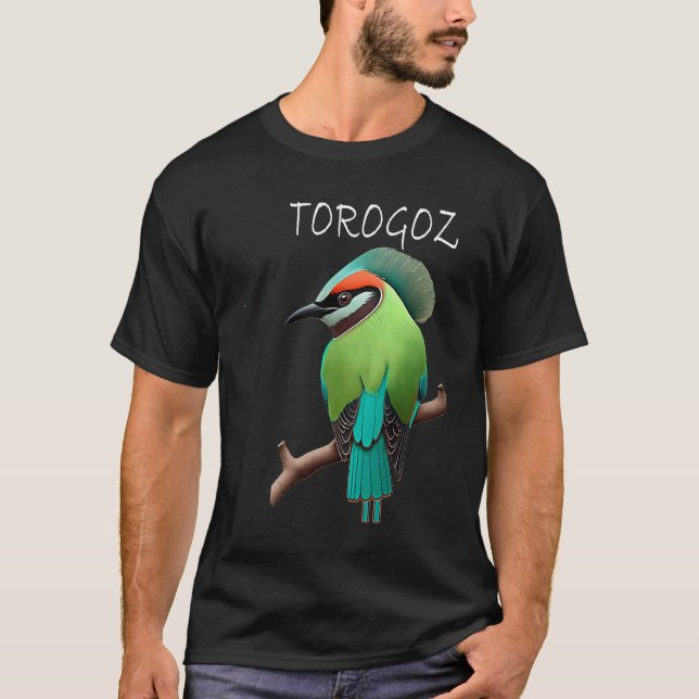 El Salvador and Cultural Beauty Torogoz T Shirt (Framsida)