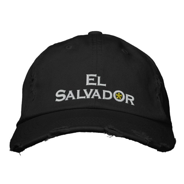 El Salvador Broderad Keps (Framsida)