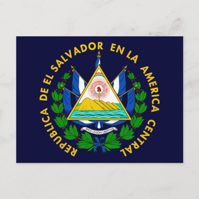 El Salvador COA Vykort (Framsida)