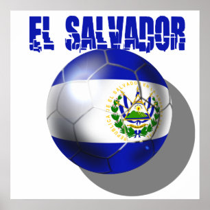 El Salvador Cuscatlecos vmfotboll 2014 Poster