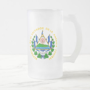 El Salvador emblem Frostat Ölglas