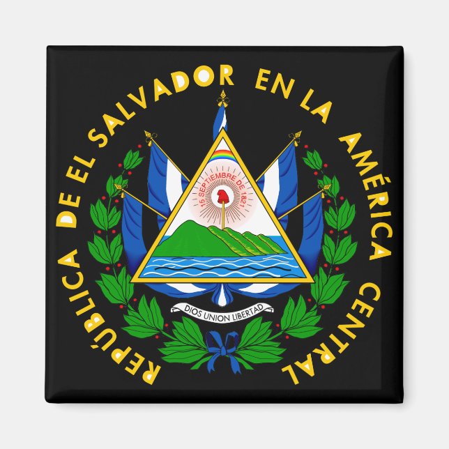 el salvador emblem magnet (Framsidan)
