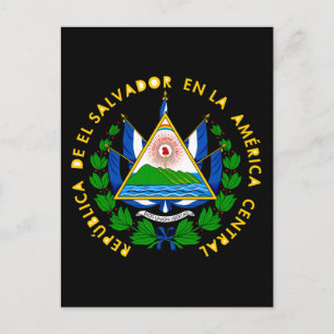 el salvador emblem vykort