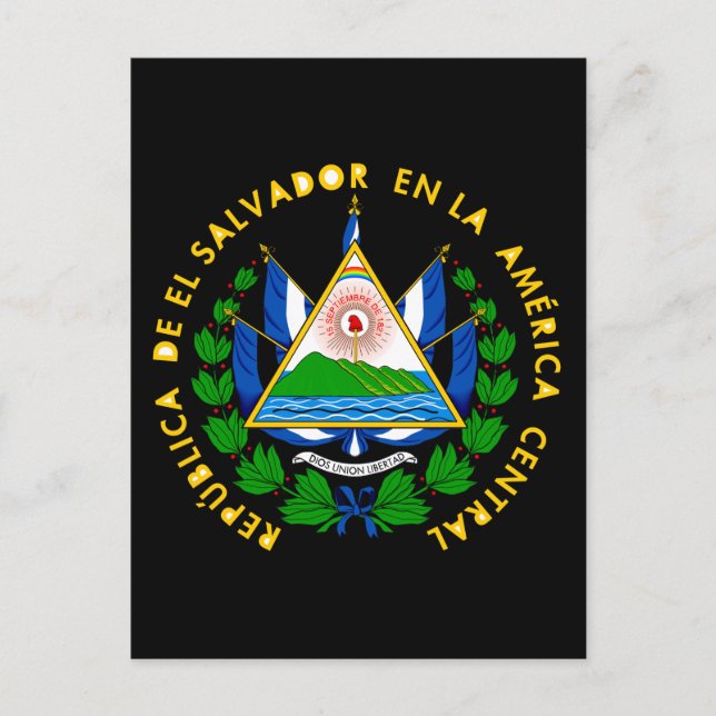 el salvador emblem vykort (Framsida)