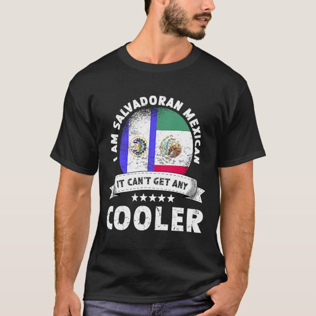 El Salvador Flag Mexico Grown Patriot Country Citi T Shirt (Framsida)
