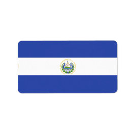 El Salvador flagga Adressetikett