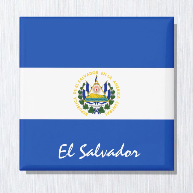 El Salvador flagga & America helgdag/sportfantaste Magnet (Skapare uppladdad)