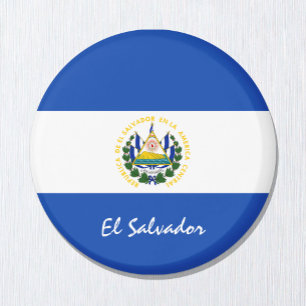 El Salvador flagga & Amerika - resor/sportfantaste Magnet